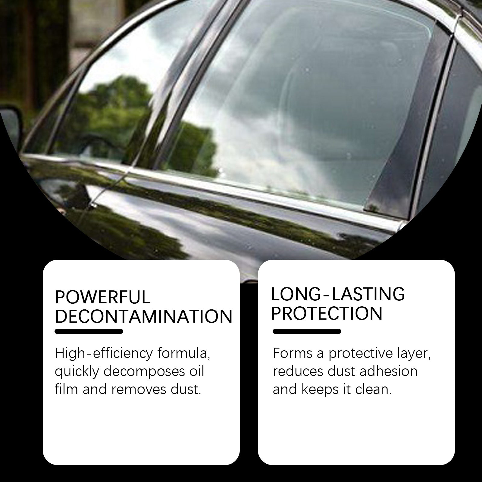 Car Glass Polish (Deconatmination+Waterproof Cleaning)
