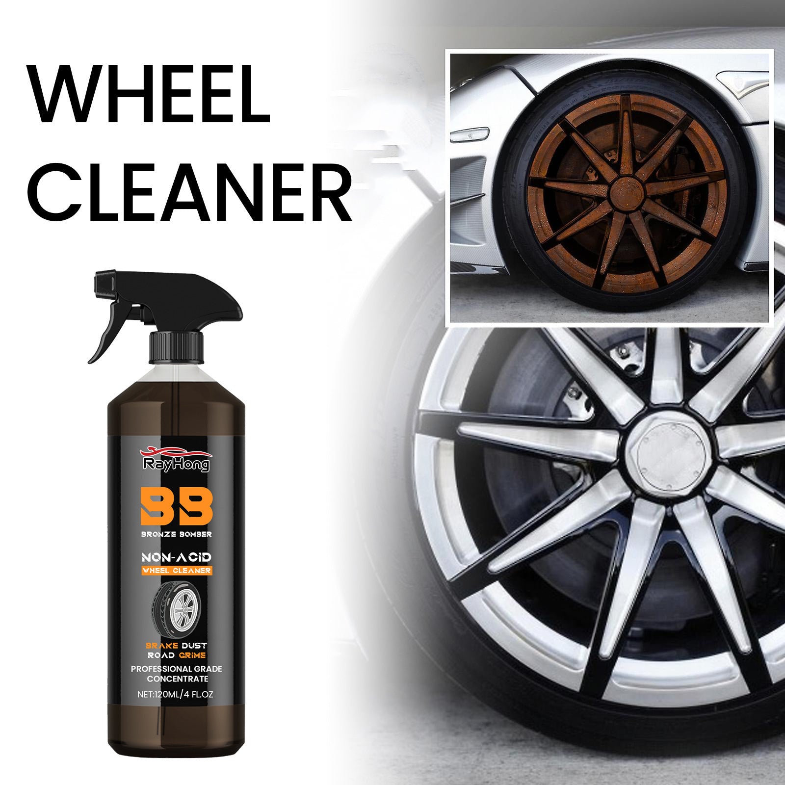 Car Wheel Cleaner (Rim Restoration+Anti-Dirt)