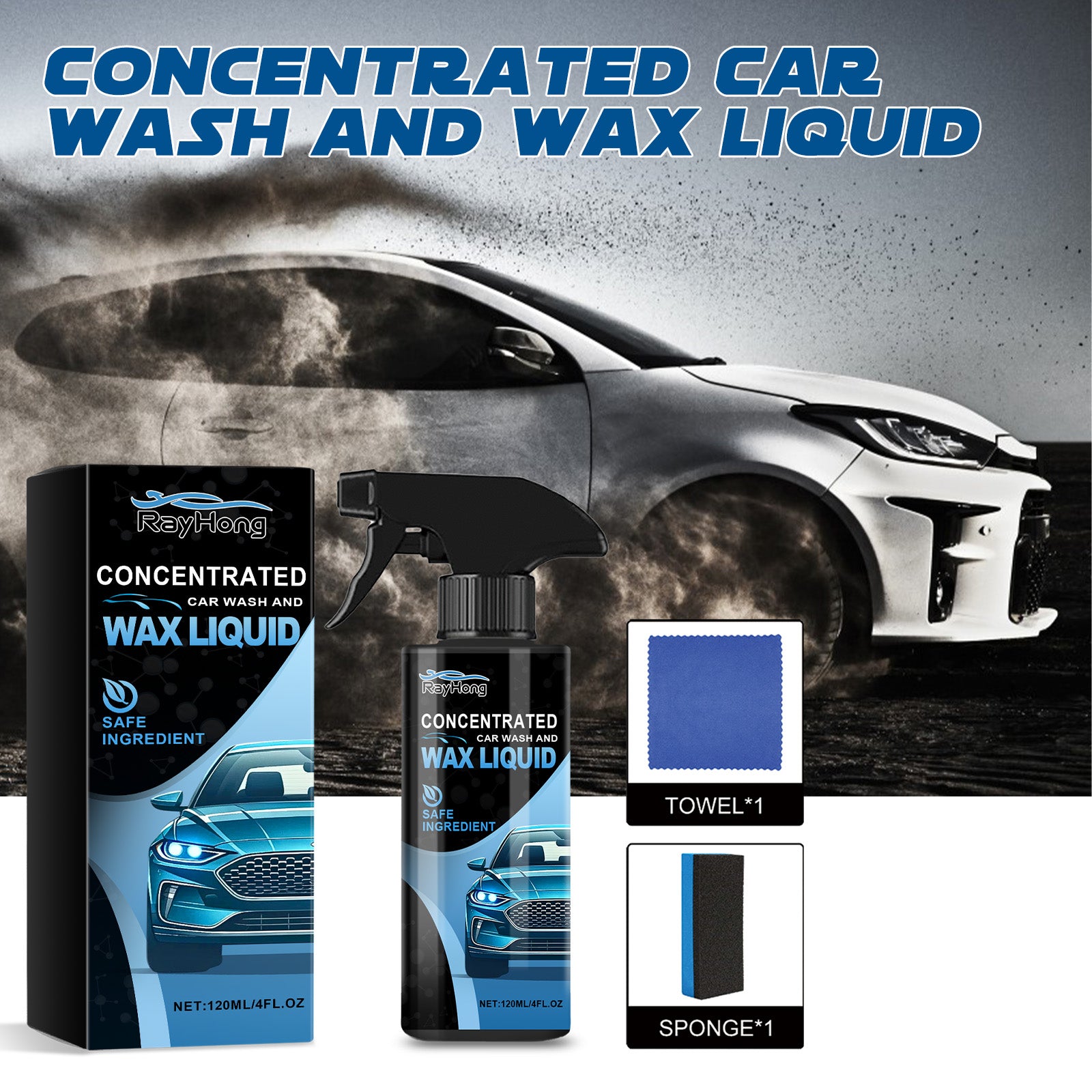 Car Wash/Wax (Car Clean+Shining)