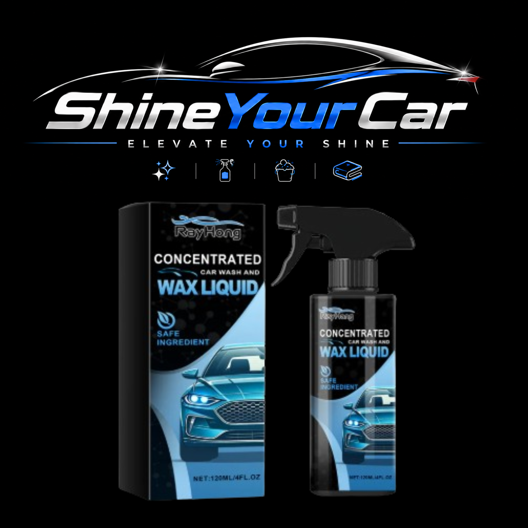 Car Wash/Wax (Car Clean+Shining)