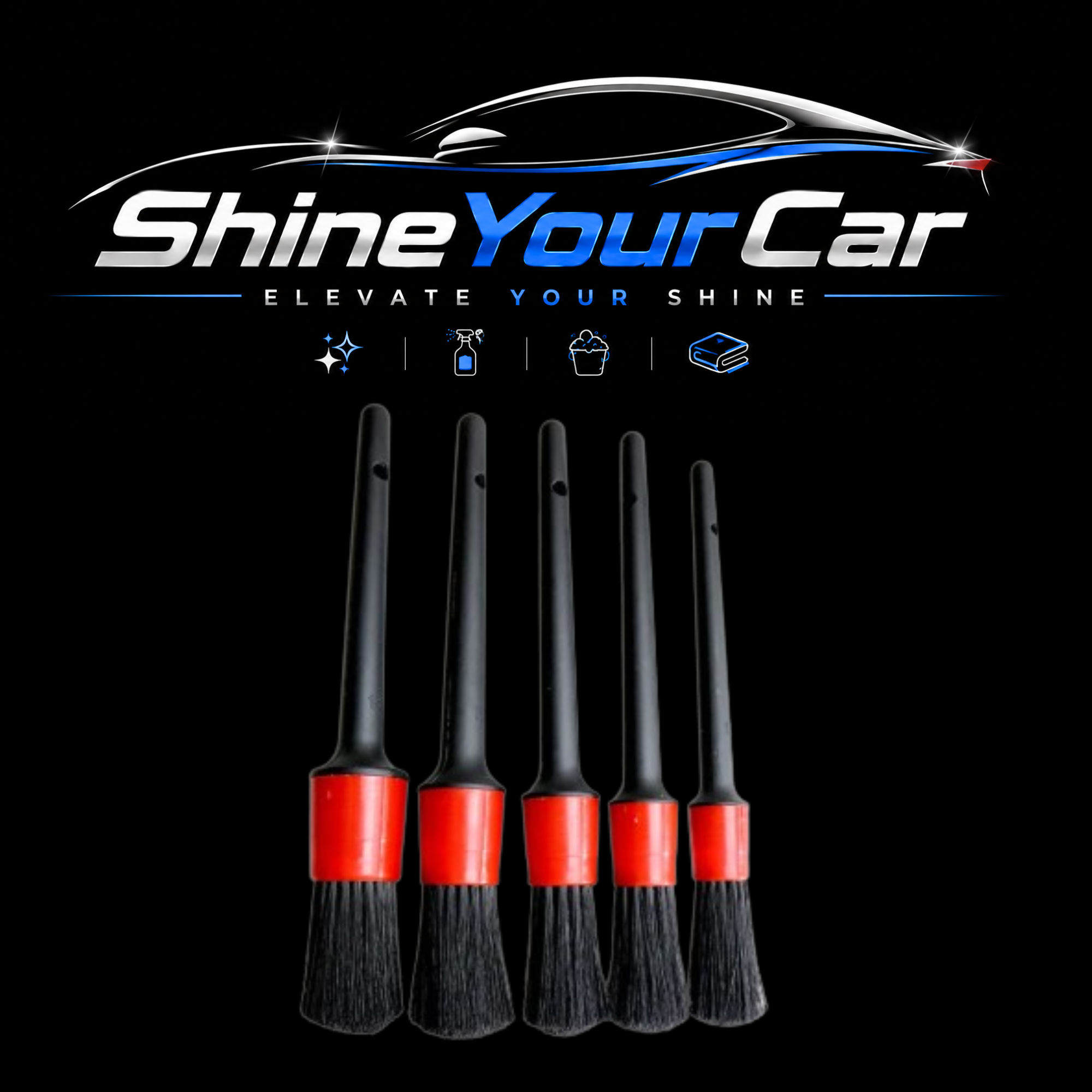 Detailing Brush Kit (Soft+5pcs)