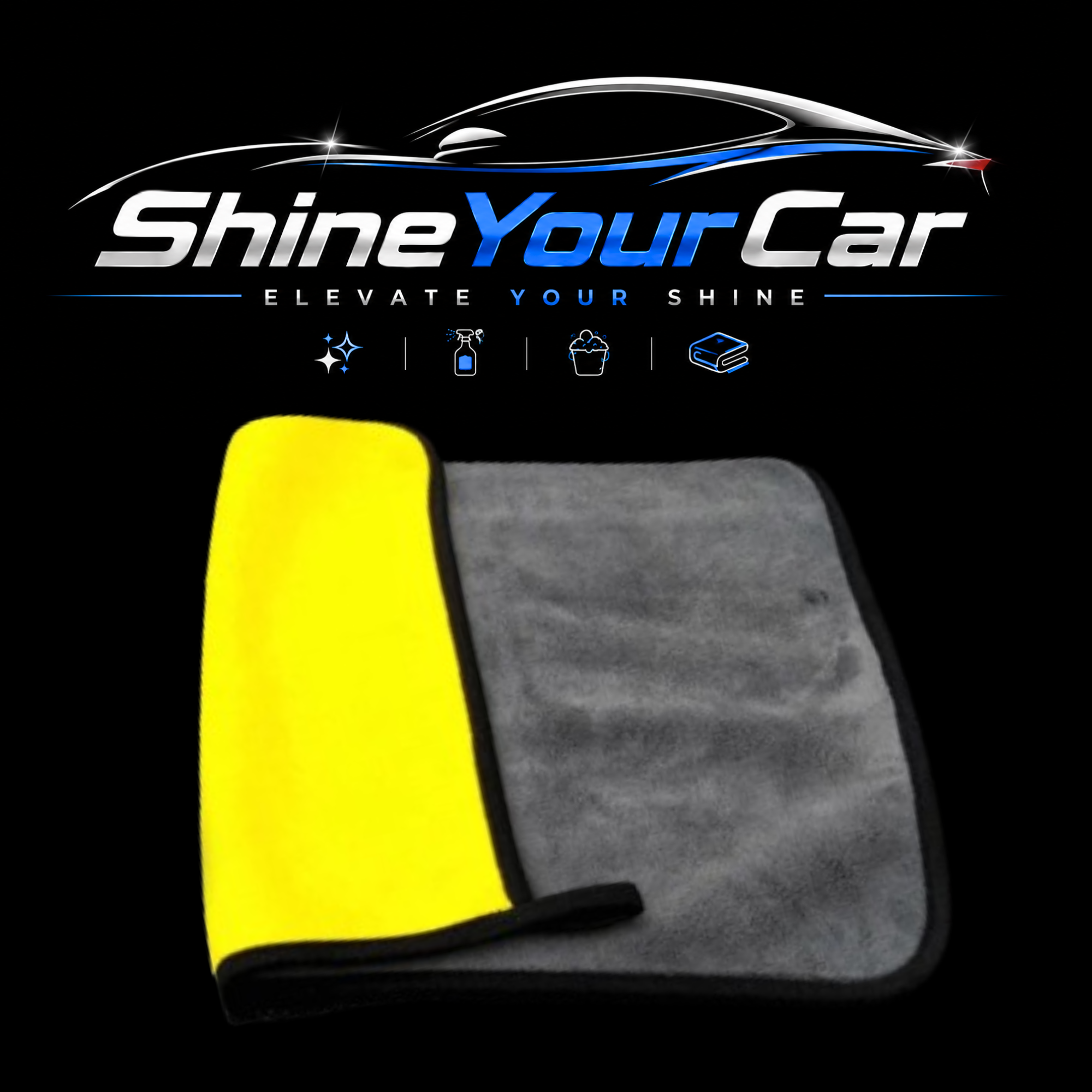 Microfiber Car Detailing Cloth (Clean Or Dry)